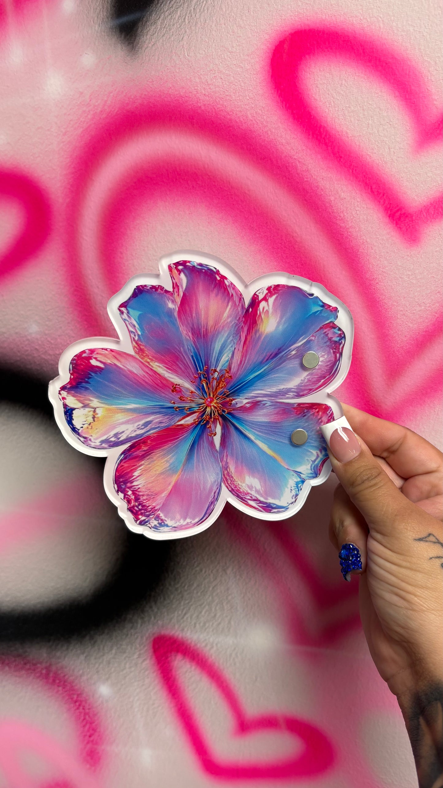 Tropical flower tile
